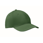 Casquette d'entreprise économique à 6 panneaux avec velcro ColorCap couleur vert foncé