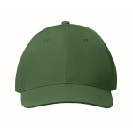 Casquette d'entreprise économique à 6 panneaux avec velcro ColorCap couleur vert foncé quatrième vue