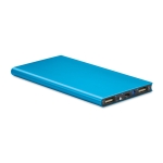 Batterie externe en alu de 8.000 mAh Powercard Extra couleur bleu
