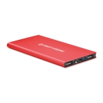 Batterie externe en alu de 8.000 mAh Powercard Extra couleur rouge vue principale