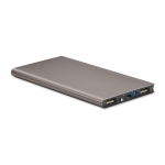 Batterie externe en alu de 8.000 mAh Powercard Extra couleur titan