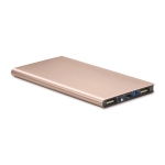 Batterie externe en alu de 8.000 mAh Powercard Extra couleur champagne