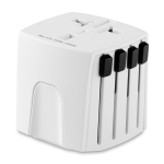 Adaptateur personnalisé pas cher de voyage Skross à offrir aux clients couleur blanc