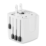 Adaptateur personnalisé pas cher de voyage Skross à offrir aux clients couleur blanc sixième vue