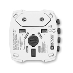Adaptateur personnalisé pas cher de voyage Skross à offrir aux clients couleur blanc dixième vue