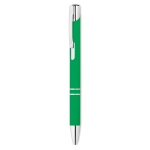 Stylo personnalisé en métal avec caoutchouc Encre bleue Aster Matt couleur vert deuxième vue