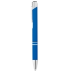 Stylo personnalisé en métal avec caoutchouc Encre bleue Aster Matt couleur bleu roi