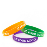 Bracelet en silicone personnalisé livraison 6-8 jours Regular Express couleur noir vue avec zone d'impression