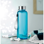 Gourde tritan réutilisable sans BPA en couleur 500 ml Downtown couleur bleu transparent vue d'ambiance