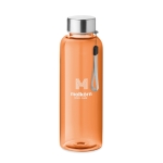 Gourde tritan réutilisable sans BPA en couleur 500 ml Downtown couleur orange transparent vue principale