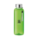 Gourde tritan réutilisable sans BPA en couleur 500 ml Downtown couleur vert lime transparent vue principale