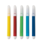 Sac en non-tissé à colorier avec des feutres 80 g/m2 Color Fun couleur blanc troisième vue