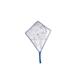 Cerf-volant personnalisé  à colorier avec 4 feutres Imagine couleur bleu troisième vue