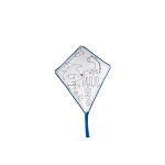 Cerf-volant personnalisé  à colorier avec 4 feutres Imagine couleur bleu quatrième vue
