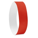 Bracelets Tyvek personnalisés de 19 mm couleur rouge