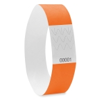 Bracelets Tyvek personnalisés de 19 mm couleur orange troisième vue