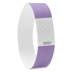 Bracelets Tyvek personnalisés de 19 mm couleur violet troisième vue