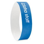 Bracelets Tyvek personnalisés de 19 mm couleur bleu roi deuxième vue principale