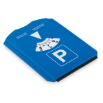 Grattoir à glace raclette promotionnel avec parcmètre ClearPark couleur bleu troisième vue