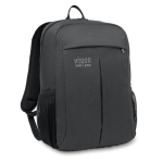 Sac à dos personnalisé pour ordinateur de 15´´ en polyester Stockholm couleur gris deuxième vue principale