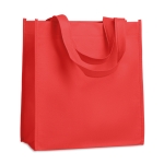 Sacs avec logo non tissé poignées courtes 80g/m2 Couleurs Courtes couleur rouge