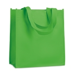 Sacs avec logo non tissé poignées courtes 80g/m2 Couleurs Courtes couleur vert