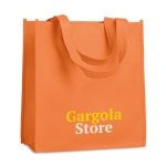Sacs avec logo non tissé poignées courtes 80g/m2 Couleurs Courtes couleur orange vue principale