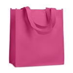Sacs avec logo non tissé poignées courtes 80g/m2 Couleurs Courtes couleur fuchsia