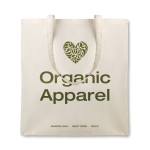 Sac en tissu personnalisé écologique et anses longues 105 g/m2 Organic couleur beige vue principale
