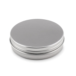 Kit de couture promotionnel dans une boîte en aluminium Couture couleur argenté mat deuxième vue