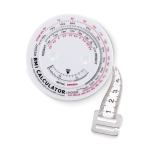 Ruban en plastique promotionnel pour mesurer la masse corporelle Sizes couleur blanc