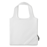 Sac shopping personnalisable pliable en polyester 210D Fraise couleur blanc