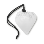 Sac shopping personnalisable pliable en polyester 210D Fraise couleur blanc deuxième vue