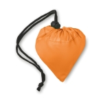 Sac shopping personnalisable pliable en polyester 210D Fraise couleur orange deuxième vue
