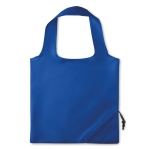 Sac shopping personnalisable pliable en polyester 210D Fraise couleur bleu roi