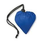 Sac shopping personnalisable pliable en polyester 210D Fraise couleur bleu roi deuxième vue
