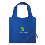 Sac shopping personnalisable pliable en polyester 210D Fraise couleur bleu roi vue principale