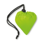 Sac shopping personnalisable pliable en polyester 210D Fraise couleur vert lime deuxième vue