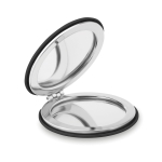 Miroir aimanté promotionnel pour entreprise de forme circulaire Cosmo couleur noir