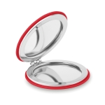 Miroir aimanté promotionnel pour entreprise de forme circulaire Cosmo couleur rouge