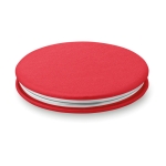 Miroir aimanté promotionnel pour entreprise de forme circulaire Cosmo couleur rouge deuxième vue