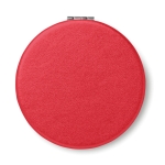 Miroir aimanté promotionnel pour entreprise de forme circulaire Cosmo couleur rouge troisième vue