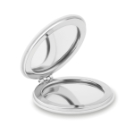 Miroir aimanté promotionnel pour entreprise de forme circulaire Cosmo couleur blanc