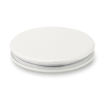 Miroir aimanté promotionnel pour entreprise de forme circulaire Cosmo couleur blanc deuxième vue