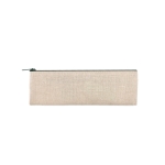 Set d'écriture naturel avec trousse en jute et coton Natura couleur beige