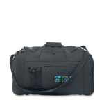 Sacs de sport personnalisés avec bandoulière réglable Sochi couleur noir vue avec zone d'impression