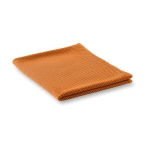 Petites serviettes personnalisées en microfibre Microfibre Workout couleur orange deuxième vue