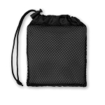 Serviette sport personnalisée en microfibre avec housse Crossfit couleur noir