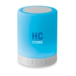 Enceinte Bluetooth personnalisée avec éclairage à 6 couleurs Party couleur blanc deuxième vue principale