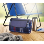 Couverture promotionnelle à offrir aux clients pliable Picnic Parkview couleur bleu vue d'ambiance